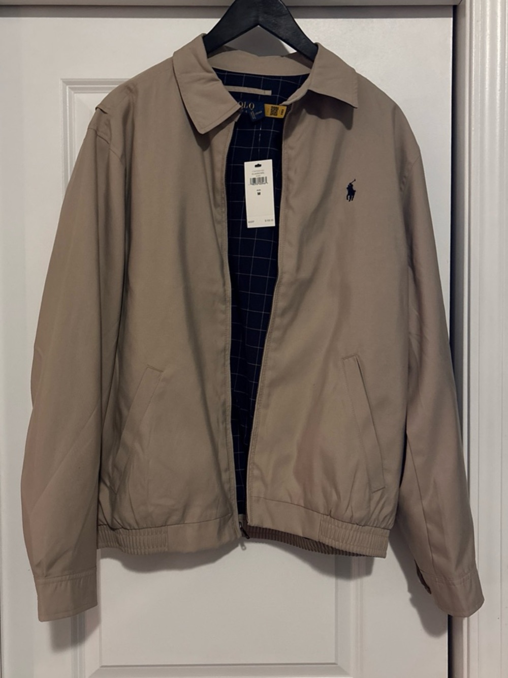 Polo by Ralph Lauren Beige/Tan Harrington-Style Windbreaker